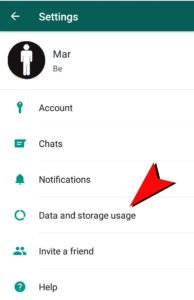 WhatsApp Settings Screen